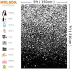 Black and Silvery Backdrop 5x7ft FW18 in 5x7ft, alternate view 3