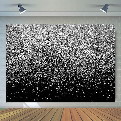 Black and Silvery Backdrop 8x6ft FW18 in 8x6ft, alternate view 3