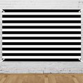 Black and White Striped Wall Backdrop 10x6 FT Adult Kind Party Decorations Photography Background Event Decor