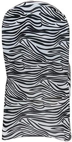 Black and White Zebra Stretch Spandex Banquet Chair Cover - Wedding Slip Covers Premium Quality Cover, alternate view 6