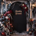 Black Arch Backdrop Cover, 6FT Spandex Fitted Wedding Arch Stand Covers Round Top Chiara Stretchy Arch Backdrop