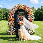 Black Arch Backdrop Cover 7.2FT Spandex Fitted Wedding Arch Stand Covers Round Top Chiara Arches Backdrop Cover, alternate