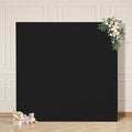 Black Arch Backdrop Cover 8×8 FT Square Spandex Arch Cover Stretchy Balloon Stand Cover for Halloween Backdrop