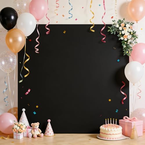 Black Arch Backdrop Cover 8×8 FT Square Spandex Arch Cover Stretchy Balloon Stand Cover for Halloween Backdrop, alternate