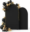 Black Arch Backdrop Cover Set of 2, 7.2FT& 6FT in 7.2FT/6FT in Black