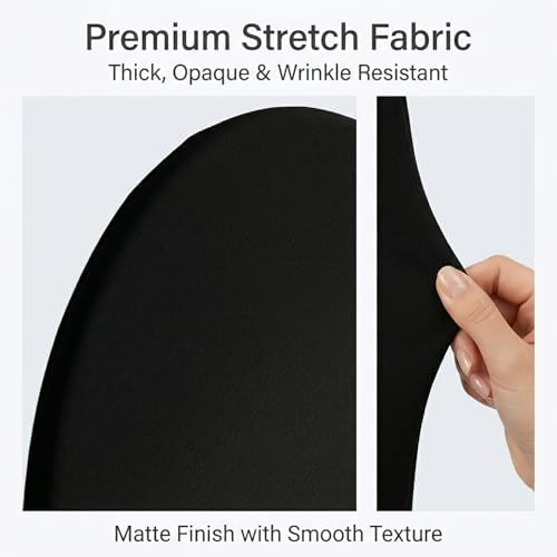 Black Arch Backdrop Cover Set of 2, 7.2FT& 6FT in 7.2FT/6FT in Black, alternate view 4