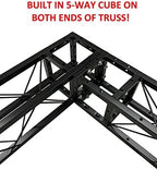 Black Arch Truss Combo Kit 7.6 ft. Height 5 ft. Width+DJ Facade W/40"x20" table Heavy-Duty Truss and B/W DJ, alternate view 5