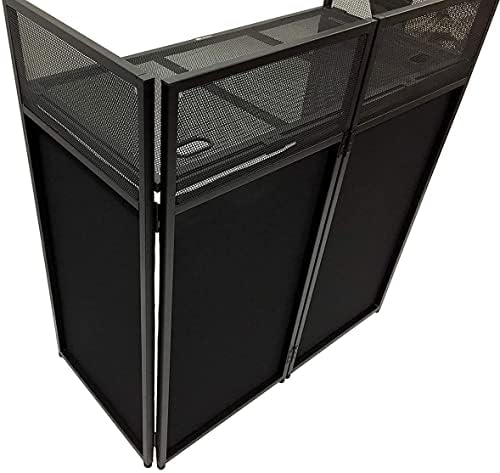 Black Arch Truss Combo Kit 7.6 ft. Height 5 ft. Width+DJ Facade W/40"x20" table Heavy-Duty Truss and B/W DJ, alternate view 7