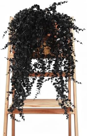 Black Artificial Hanging Gothic Plant 31.5" Fake Fall Greenery Vine