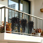 Black Artificial Hanging Gothic Plant 31.5" Fake Fall Greenery Vine, alternate view 7