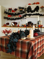 Black Artificial Maple Leaf Garland - 6PCS 5.6Ft Halloween Decor, Gothic Fall Vines for Front Porch, alternate view 5