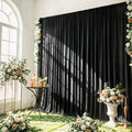 Black Backdrop Curtain - 20x10FT Back Drop Curtains for Parties Wrinkle-Free Soft Polyester Photo Backdrop