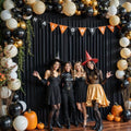 Black Backdrop Curtain for Parties Wrinkle Free Black Photo Curtains Backdrop Drapes Fabric Decoration for