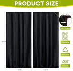 Black Backdrop Curtain for Wedding Parties Backdrop Drapes 10x10FT in 10FTx10FT in Black, alternate view 2