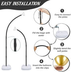Black Balloon Arch Kit, 8.2ft & 6ft Half Balloon Arch Stand with Base, alternate view 4