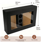 Black Cardboard Grazing Box, 8 PCS Outdoor Platter Serving Box w/Clear Lid for 5-8 People To Go, Stably Filled, alternate