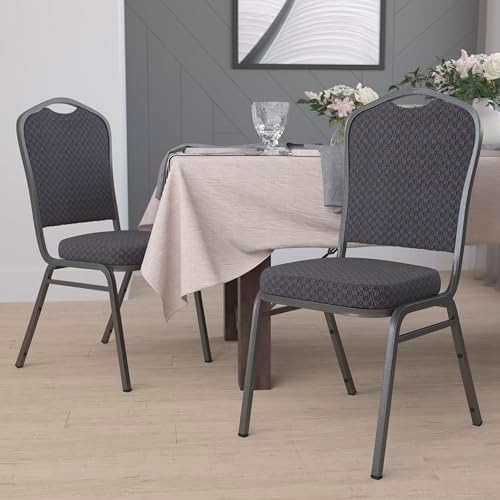 Black Crown Back Stacking Banquet Chair