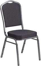 Black Crown Back Stacking Banquet Chair, alternate view 3