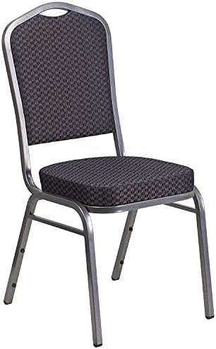 Black Crown Back Stacking Banquet Chair, alternate view 3