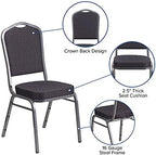 Black Crown Back Stacking Banquet Chair, alternate view 4