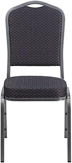 Black Crown Back Stacking Banquet Chair, alternate view 5