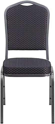 Black Crown Back Stacking Banquet Chair, alternate view 5