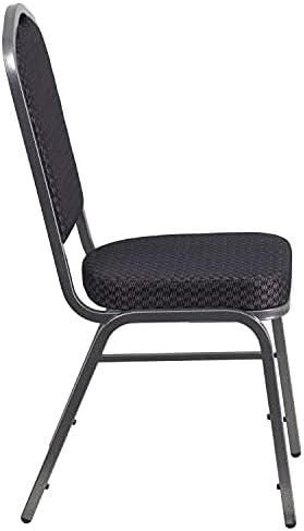 Black Crown Back Stacking Banquet Chair, alternate view 6