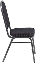 Black Crown Back Stacking Banquet Chair, alternate view 6
