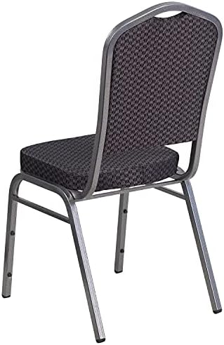 Black Crown Back Stacking Banquet Chair, alternate view 7