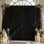 Black Curtains for Parties, 5ft x 7ft 2 Panels with Rod Pockets, alternate view 5