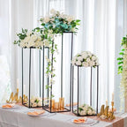 Black Cylinder Stand for Party: 23.6/31.5/39.4in, Set of 3 in EP Black, alternate view 5