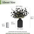 Black Flowers Artificial for Dining Table Centerpieces Decor, alternate view 4