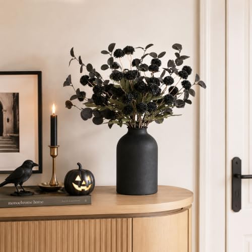 Black Flowers Artificial for Dining Table Centerpieces Decor, alternate view 5