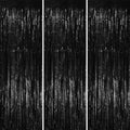 Black Foil Fringe Backdrop Curtains, 3.3x8.2ft, 3 Pack in 3.3x8.2ft