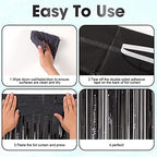 Black Foil Fringe Backdrop Curtains, 3.3x8.2ft, 3 Pack in 3.3x8.2ft, alternate view 4