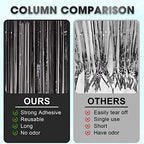 Black Foil Fringe Backdrop Curtains, 3.3x8.2ft, 3 Pack in 3.3x8.2ft, alternate view 5