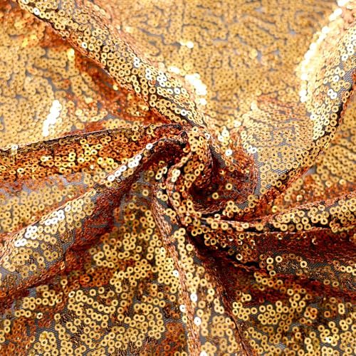 Black Gold Sequin Backdrop Curtain 4 Panels 2FTx8FT Glitter Black Gold Background Drapes Sparkle Photography, alternate view