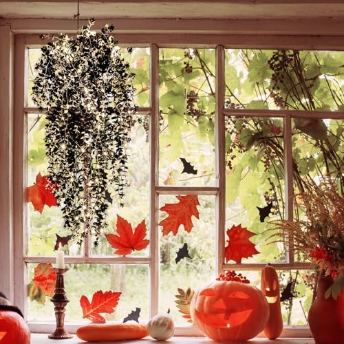 Black Hanging Fake Plants Artficial Vines Hanging Light Black Decor, alternate view 2