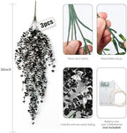 Black Hanging Fake Plants Artficial Vines Hanging Light Black Decor, alternate view 3