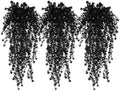 Black Hanging Flowers Faux Hanging Plants Black Artificial Plants