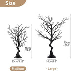 Black Ornament Tree, 22.8 Inch Artificial Halloween Spooky Branch in Black, alternate view 3