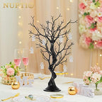 Black Ornament Tree, 22.8 Inch Artificial Halloween Spooky Branch in Black, alternate view 4