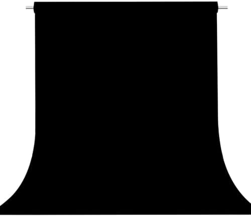 Black Photography Backdrop for Photoshoot, Fabric 5x7ft in 5x7ft