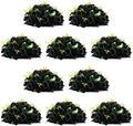 Black Roses Artificial Flowers Pcs of 10 Fake Flower Bouquet Black Hydrangea Flowers Artificial, 15 Heads Fake