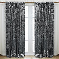 Black Sequin Backdrop, 4x10 FT, 2 Panels for Halloween Party Decor in 4 ft W x 10 ft L (2 Panels) in Black
