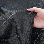 Black Sequin Backdrop Curtain 3 Panels 2FTx8FT Glitter Black Background Drapes Sparkle Photography Backdrop for, alternate