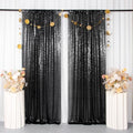 Black Sequin Curtains 2 Panels 14FTx7FT