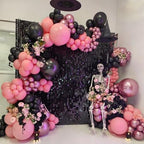 Black Shimmer Wall Backdrop 12 Panels Cover 4 x 3 Ft, Photo Backdrops for Wedding, Anniversary, Birthday, Party, alternate