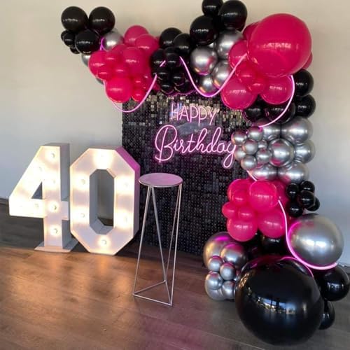 Black Shimmer Wall Backdrop 12 Panels Cover 4 x 3 Ft, Photo Backdrops for Wedding, Anniversary, Birthday, Party, alternate