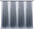 Black Silver Sequin Backdrop Curtain 4 Panels 2FTx8FT Glitter Black Silver Background Drapes Sparkle Photography